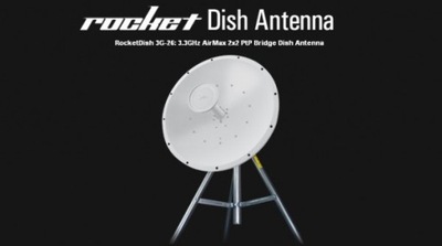 Ubiquiti RD-3G26 | Antena kierunkowa | RocketDish, 3GHz, 26dBi