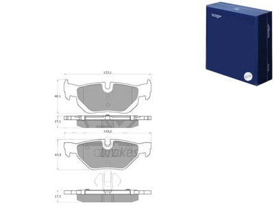 ZAPATAS DE FRENADO BMW 3 E90 05-11 PARTE TRASERA TOMEX BRAKES  