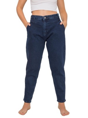 Jeansy damskie Plus Size SPODNIE jeansowe - 28