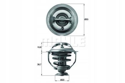 MAHLE TX 117 95D TERMOSTAT, VIDURYS AUŠINAMASIS AUDI 