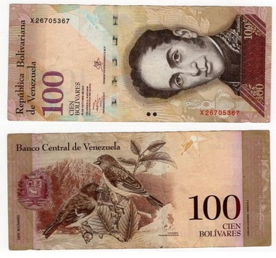 WENEZUELA 2013 100 BOLIVARES