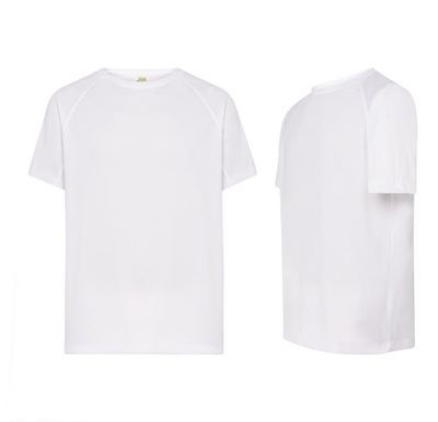 T-SHIRT MĘSKA Koszulka sportowa szybkoschnąca JHK SPORT biała WH r. 3XL