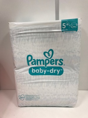 Pampers Baby-dry Pieluszki r. 5+ (12-17kg) 84 szt.