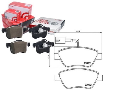 КОЛОДКИ ГАЛЬМІВНІ FIAT FIORINO 08- BREMBO