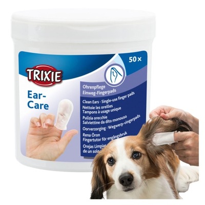 Nakładki do czyszczenia uszu psa kota 50 szt. Trixie