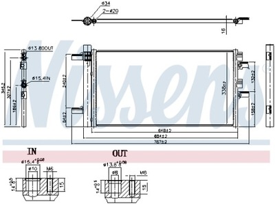 NISSENS 941049 КОНДЕНСАТОР, КОНДИЦІОНЕР