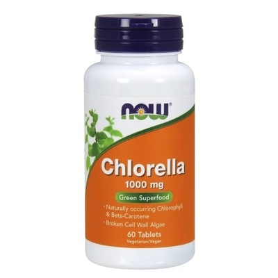 Chlorella 1000mg 60 tabletek NOW Foods