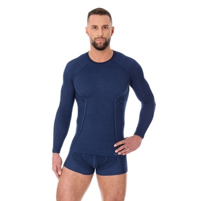 Męska koszulka termoaktywna Brubeck Active Wool XL