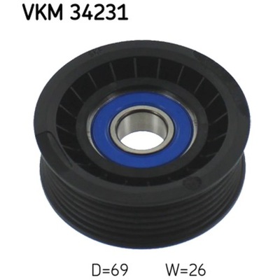 ROLLO KIERUNKOWA / PROWADZACA, CORREA DE CUÑA ZEBATY SKF VKM 34231  