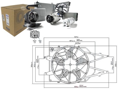 Вентилятор радіатора [nissens] фото №1