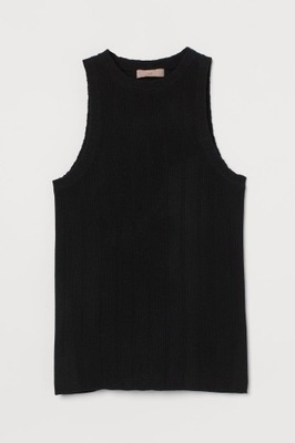 H&M Top z dzianiny w prążki rozm. 36,S