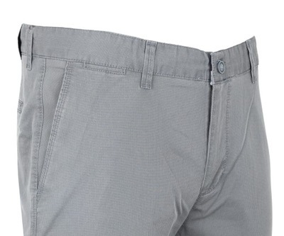 Spodnie męskie materiałowe W34 87cm szare chinosy