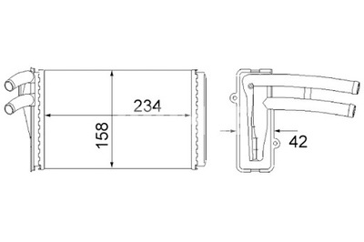 MAHLE ОБОГРЕВАТЕЛЬ AUDI 80 B3 80 B4 CABRIOLET B3 КУПЕ B3 1.4-2.8 фото