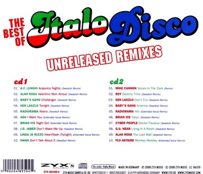 BEST OF ITALO DISCO - UNRELEAS (2CD)