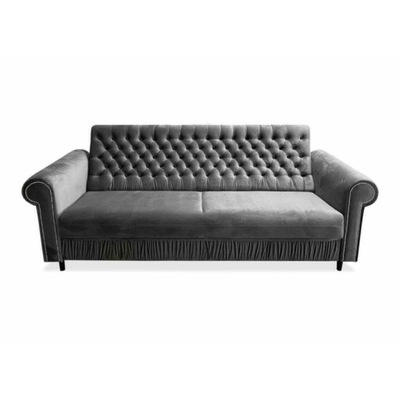 SOFA 3-OSOBOWA KANAPA GŁĘBOKO PIKOWANA ROZKŁADANA 244X85 Elizabeth