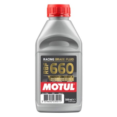 MOTUL ЖИДКОСТЬ ТОРМОЗНОЙ DOT4 RBF 660(0,5L)BRAKE FLUID