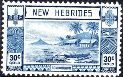 condominium New Hebrides 30 c.czysty *