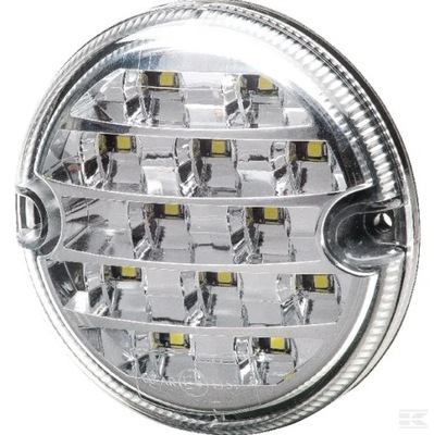 Lampa cofania LED okrągła 10-30V przezroczysta