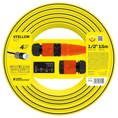 Zestaw zraszający wąż 1/2" 15m zraszacz złącza