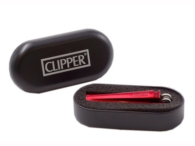 Zapalniczka Clipper stalowa Red Devil+etui