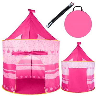Namiot dla dzieci różowy- bajkowa zabawa
