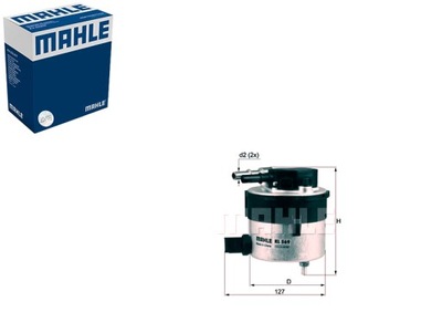 MAHLE ФІЛЬТР ПАЛИВА 1386037 5M5Q9155AA Y60313480 9A