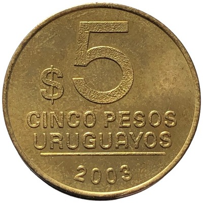 87419. Urugwaj - 5 peso - 2003r.