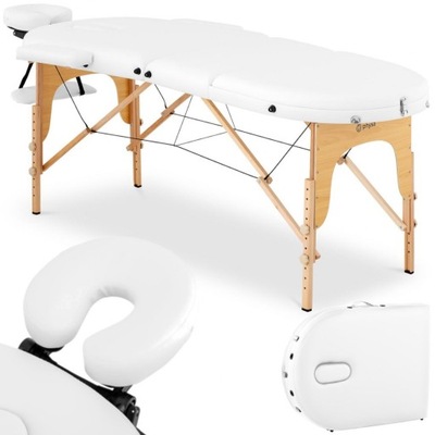 Stół łóżko do masażu przenośne składane z drewnian