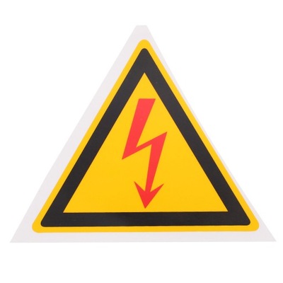 Znaki ostrzegawcze porażenia prądem elektrycznym