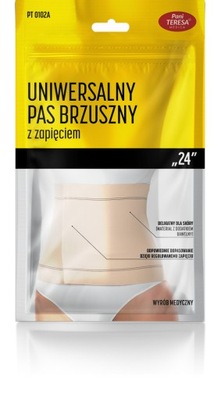 PAS BRZUSZNY PRZEPUKLINOWY 24 CM ZAPIĘCIE RZEP L