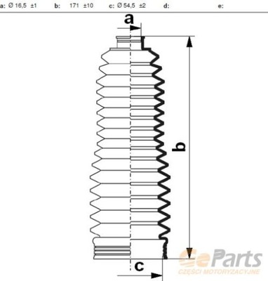 PROTECTION DRIVE SHAFT KIEROWNICZEGO  