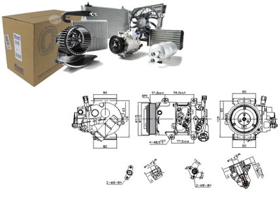 COMPRESOR PARA KLIMAT.SUBARU LEGACY 09- NISSENS  