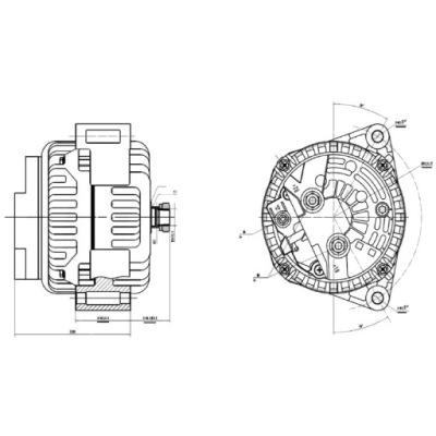 Hella генератор 14 v / 120 a фото №1