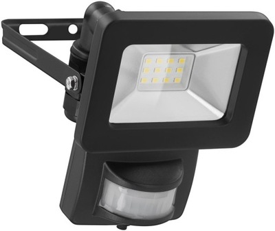 Reflektor LED z czujnikiem ruchu, 10 W, IP44