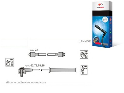 ПРОВОДА ЗАЖИГАНИЯ КОМПЛЕКТ. FORD JANMOR