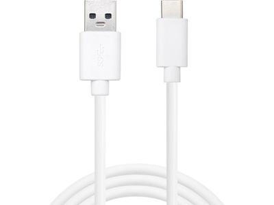 Kabel USB-A do USB-C Sandberg 1m 3.2 Gen 1 Biały