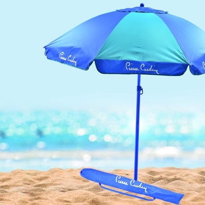 Parasol plażowy Pierre Cardin 200 cm odcienie niebieskiego