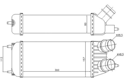 Nissens 96613 радиатор воздуха наддувочный фото №1