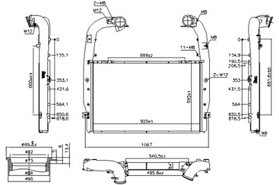 Nissens интеркулер радиатор воздуха впускной scania p g r t фото №1
