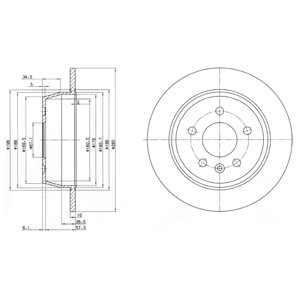 ДИСК ТОРМОЗНОЙ DELPHI BG3241