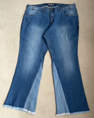 Spodnie jeans szerokie nogawki R 50