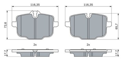 TRINKELĖS STABDŽIŲ BMW 5 G30 F90 16- GAL. 