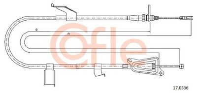 CABLE - HAMULEC MANUAL COF 17.0336 COFLE 92.17.0336 COFLE  