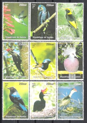 REPUBLIQUE DE GUINEE 1998 MNH BIRDS FAUNA