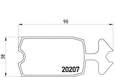 BREMBO JUEGO - JUEGO ZAPATAS DE FRENADO 755162  