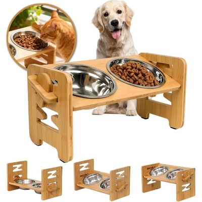 PODWYŻSZONE MISKI DLA ZWIERZĄT DOMOWYCH, NA JEDZENIE I WODĘ DLA PSÓW, KOTÓW