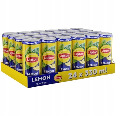 Napój herbaciany Lipton Ice Tea Lemon cytryna i herbata puszka 24x 330ml