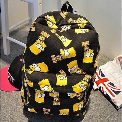 Kreskówka The Simpsons Print Backpack Cartoon Doo