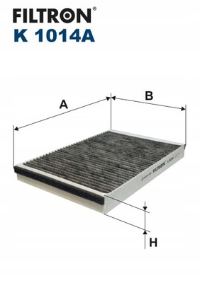 ФІЛЬТРON K 1014A ФІЛЬТР, ВЕНТИЛЯЦІЯ СТОРОНИ ПАСАЖИРА
