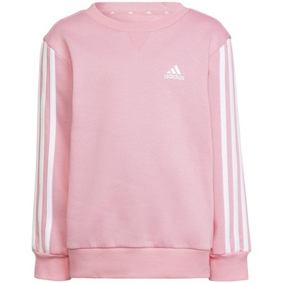Bluza młodzieżowa Adidas Essentials 3-Stripes różo
